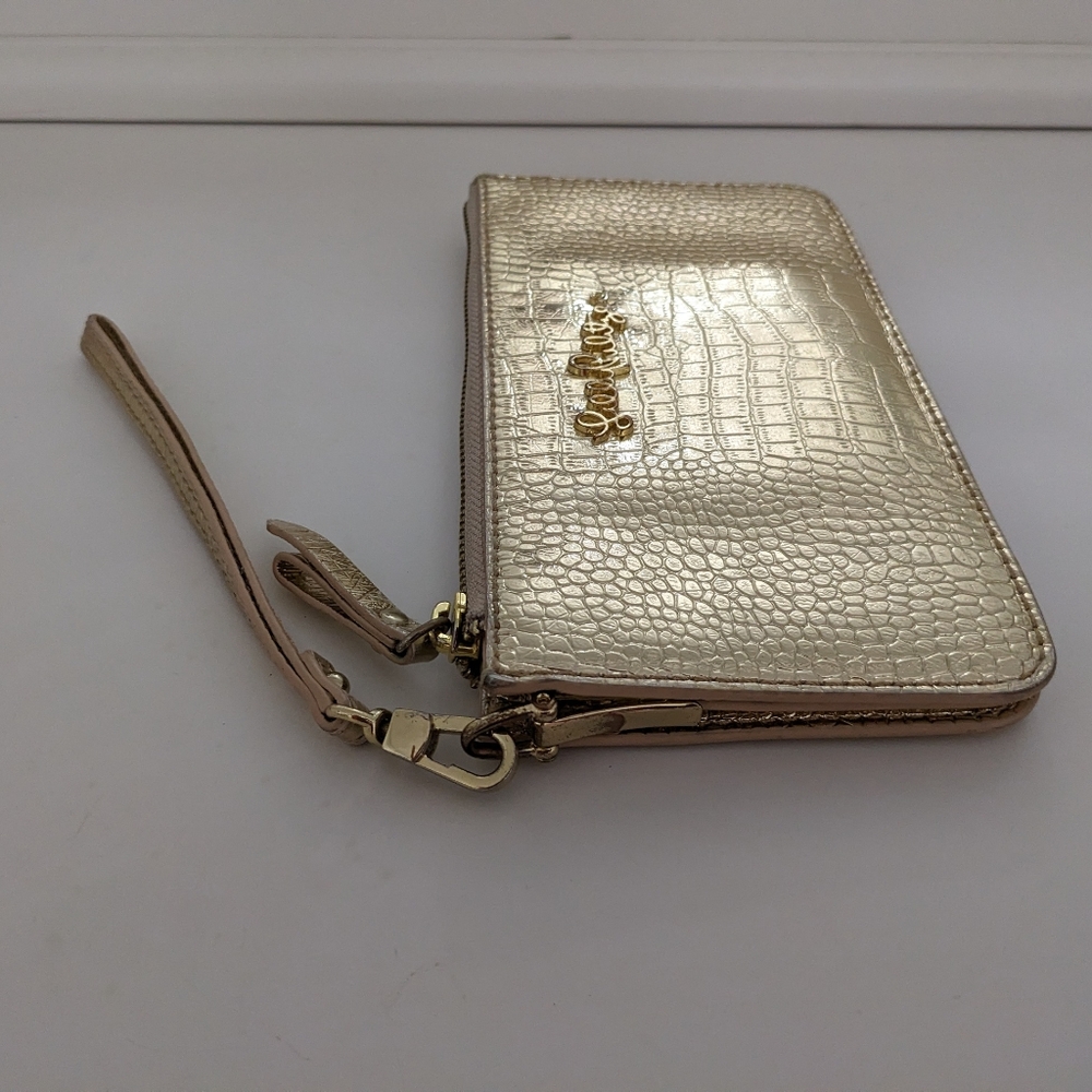 Lilly Pulitzer Gold Wristlet Wallet - BEAUTIFUL! - Picture 6 of 16